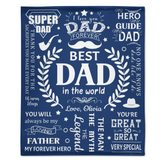 Meilleur papa du monde Couvertures pour les cadeaux de papa